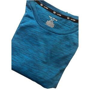 TEK GEAR DRI FIT SHORT SLEEVE MENS SHIRT BLUE SIZE:XXL EXCELLENT
